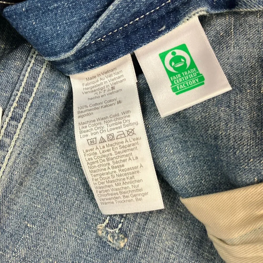 J.Crew Wallace & Barnes Carpenter Jeans Men 33 Japanese Denim Workwear Utility